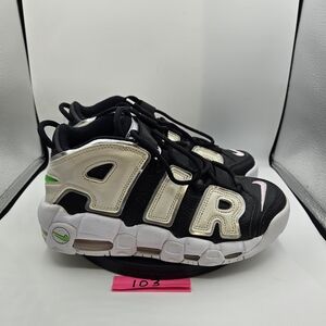 Nike Kids Air More Uptempo Black and Cream Shoes. Like new, perfect condition.